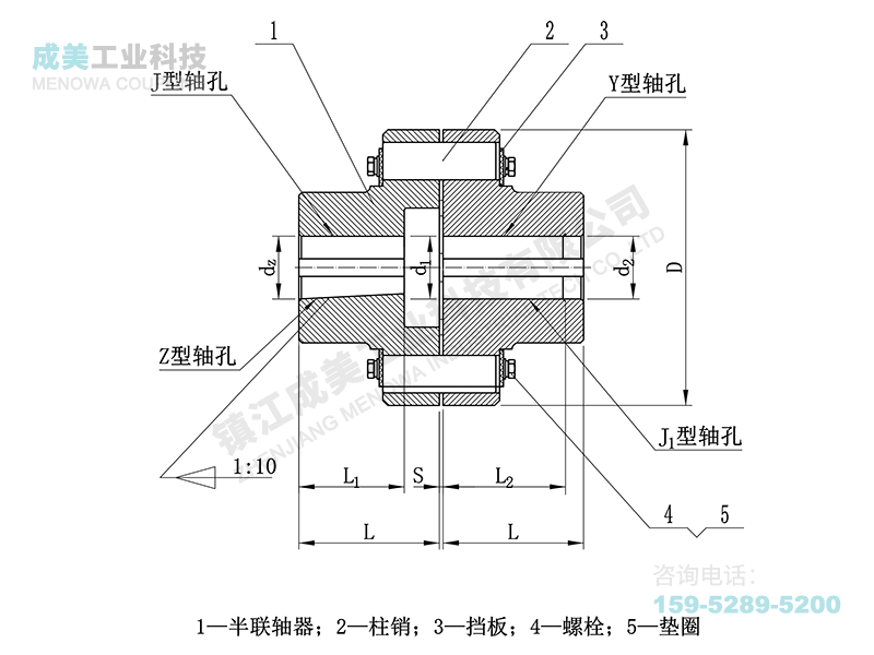 HL(LX)型彈性套柱銷聯(lián)軸器