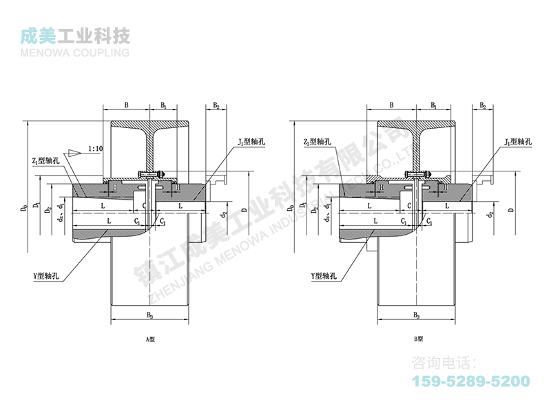 NGCL型(帶制動輪)鼓形齒式聯(lián)軸器